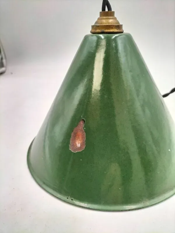 Illustration numéro 3 du produit Suspension cône tôle émaillée