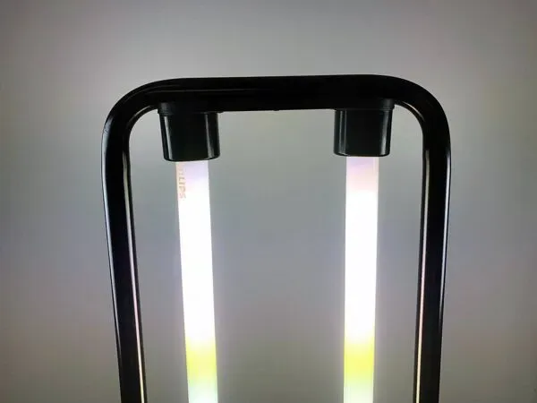 Illustration numéro 3 du produit Lampadaire Vintage • Duo • Boccato/Gigante/Zambusi • Zerbetto • 1980