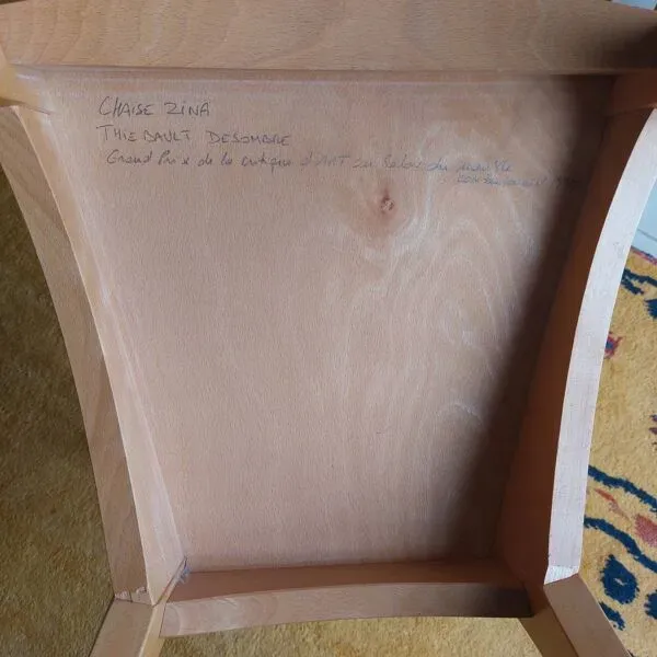 Illustration numéro 3 du produit 8 chaises Zina signées Thibault Desombre