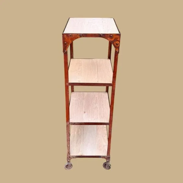 Illustration numéro 3 du produit Ancienne étagère industrielle, meuble d’atelier