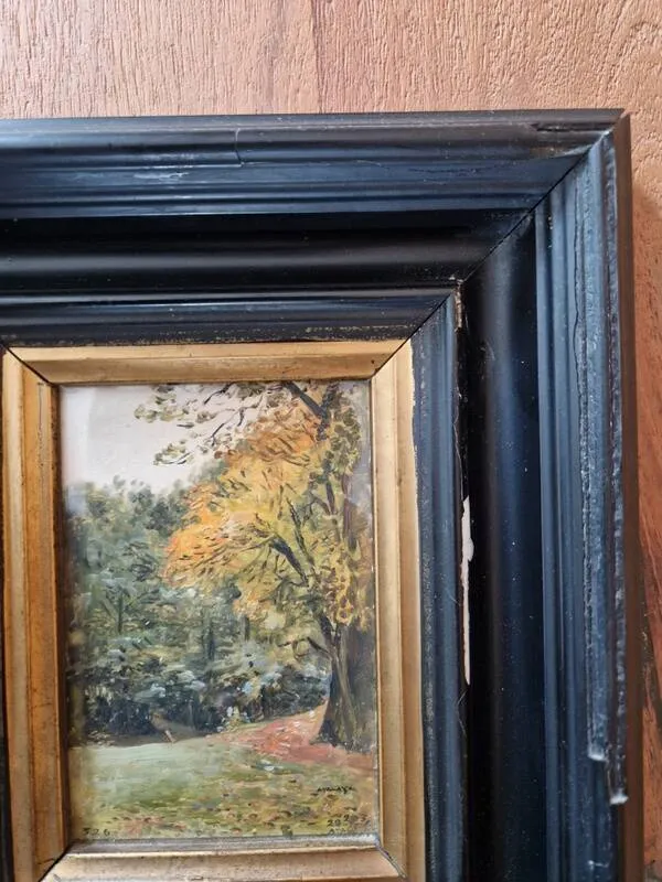 Illustration numéro 3 du produit Enrique Atalaya (1851-1914), peintre espagnol - Huile sur carton - Paysage