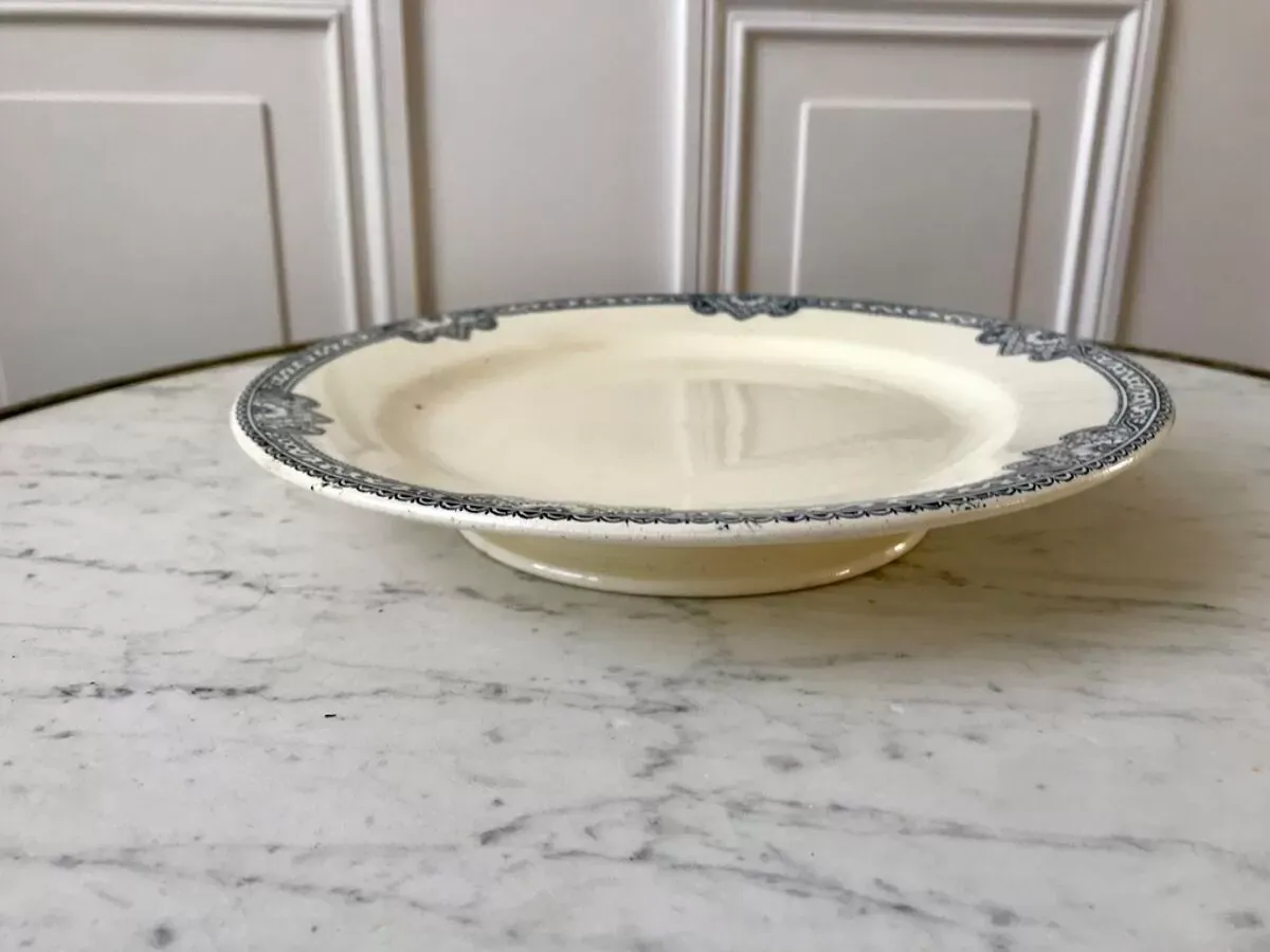 Illustration numéro 3 du produit Compotier bas terre de fer salins modèle jumièges fin xixème