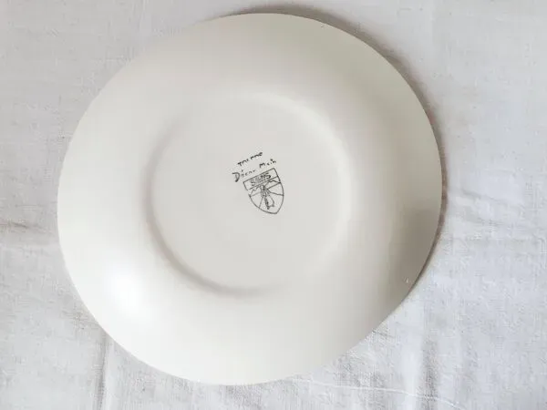 Illustration numéro 3 du produit Vintage french 1960s salins tolede - toledo dinner plates black olive