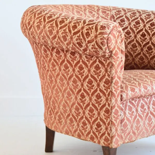 Illustration numéro 3 du produit Fauteuil club 1930 Art déco vintage