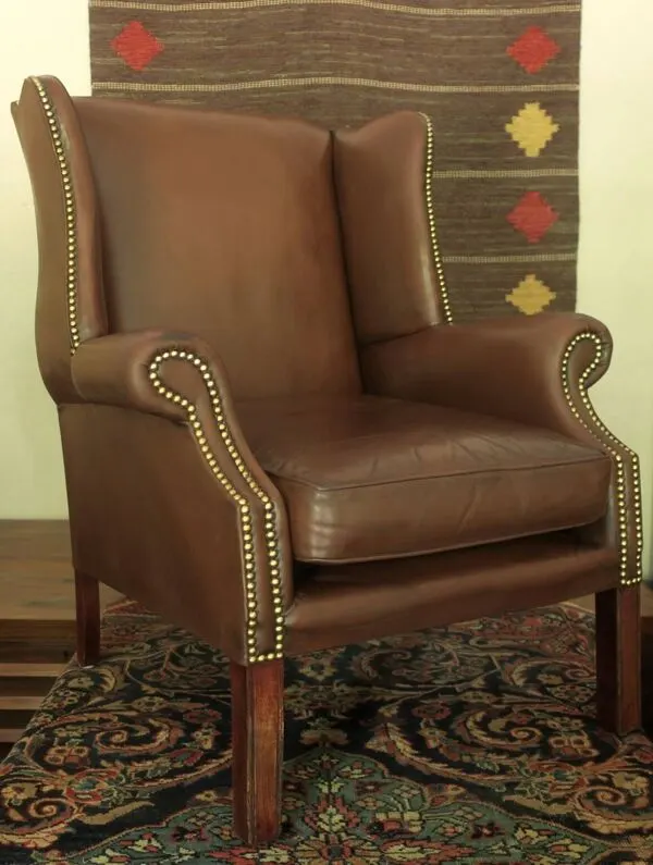 Illustration numéro 3 du produit Fauteuil club en cuir vintage, années 1970