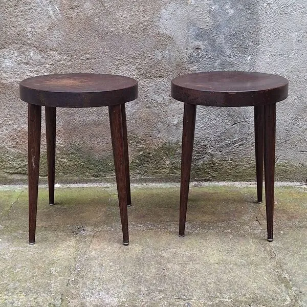 Illustration numéro 3 du produit Paire de tabouret bistrot Baumann