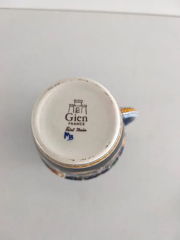 Illustration numéro 3 du produit Petit pichet / Pot à lait en faïence de Gien - Renaissance