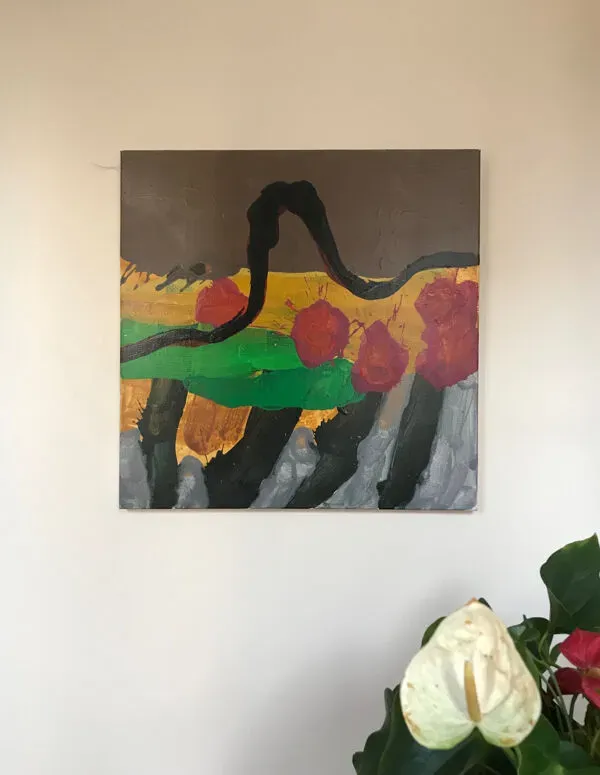 Illustration numéro 3 du produit Acrylique sur toile de delphine epron (1967).sentier,2006