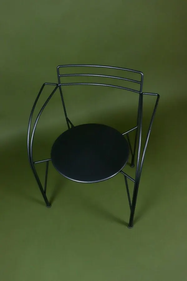 Illustration numéro 3 du produit Fauteuil Lune d'Argent Pascal Mourgue métal 1985