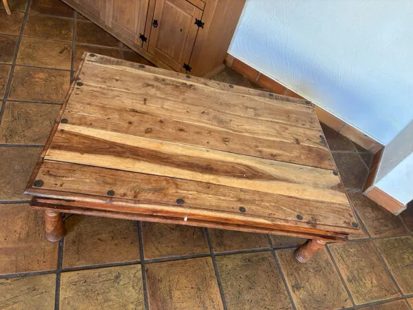 Illustration numéro 3 du produit Table Basse Vintage en Teck, Inde, 1960s