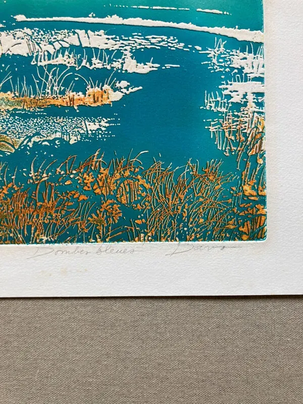 Illustration numéro 3 du produit Gravure signée Jean Davo 1970