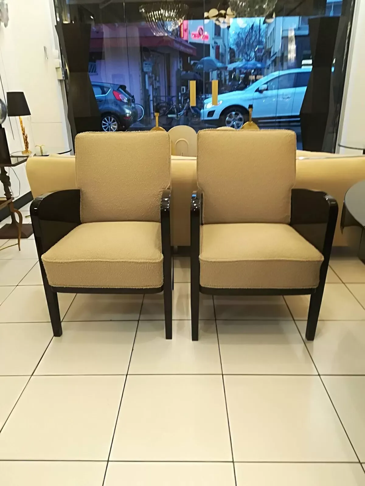 Illustration numéro 3 du produit Paire de fauteuils Damon et Berteaux art déco, français, vers 1930