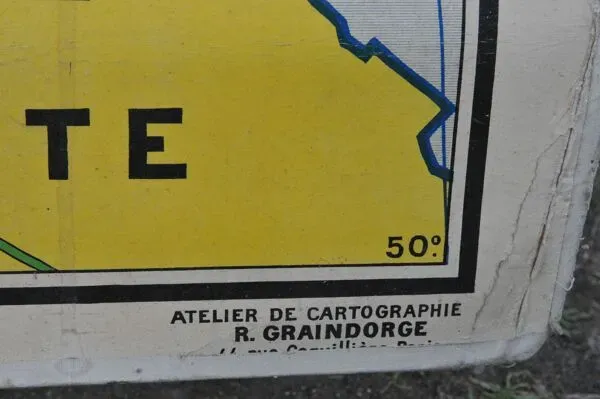 Illustration numéro 3 du produit Carte d'école ancienne de l'Asie