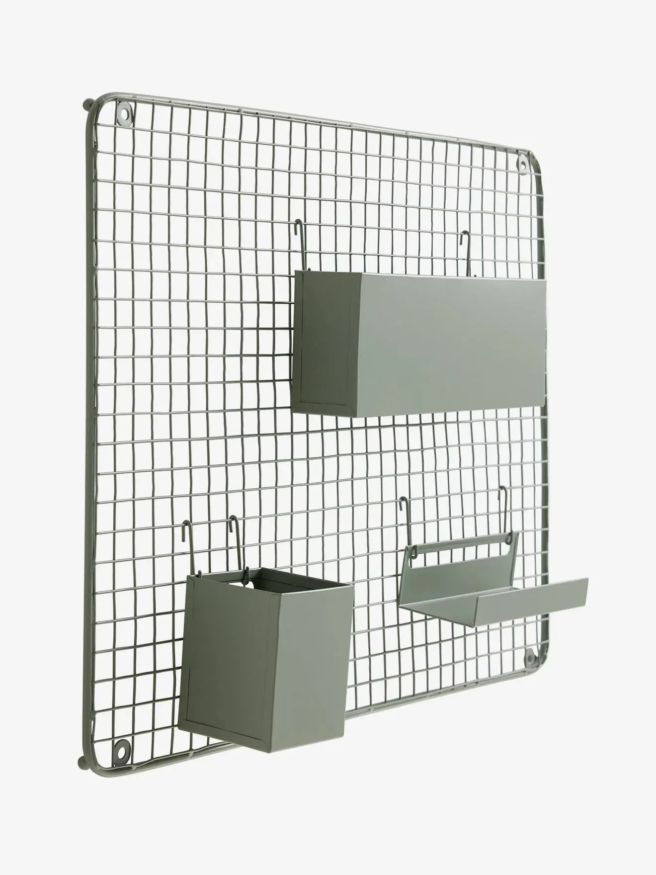 Illustration numéro 3 du produit Pêle-mêle en métal vert sauge