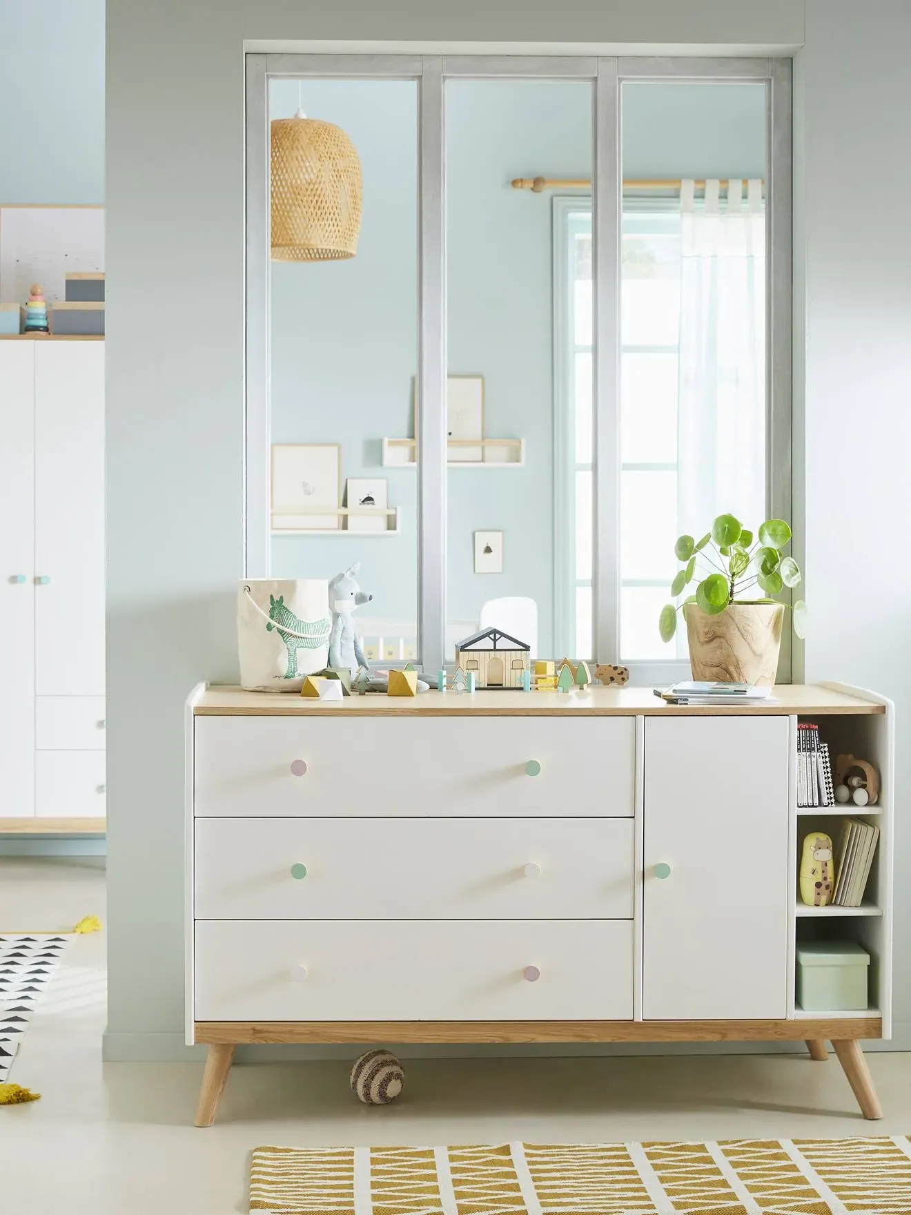 Illustration numéro 3 du produit Commode XL LIGNE CONFETTI blanc