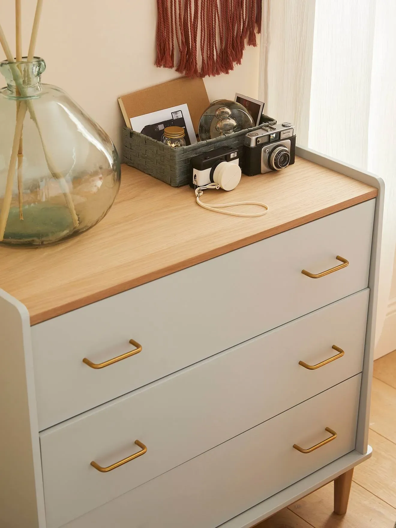 Illustration numéro 3 du produit Commode prof. 42 cm SIXTIES vert de gris