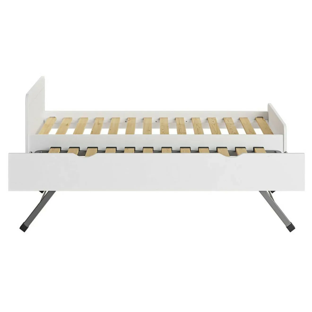 Illustration numéro 3 du produit Lit Gigogne Bois Massif Lilow Blanc