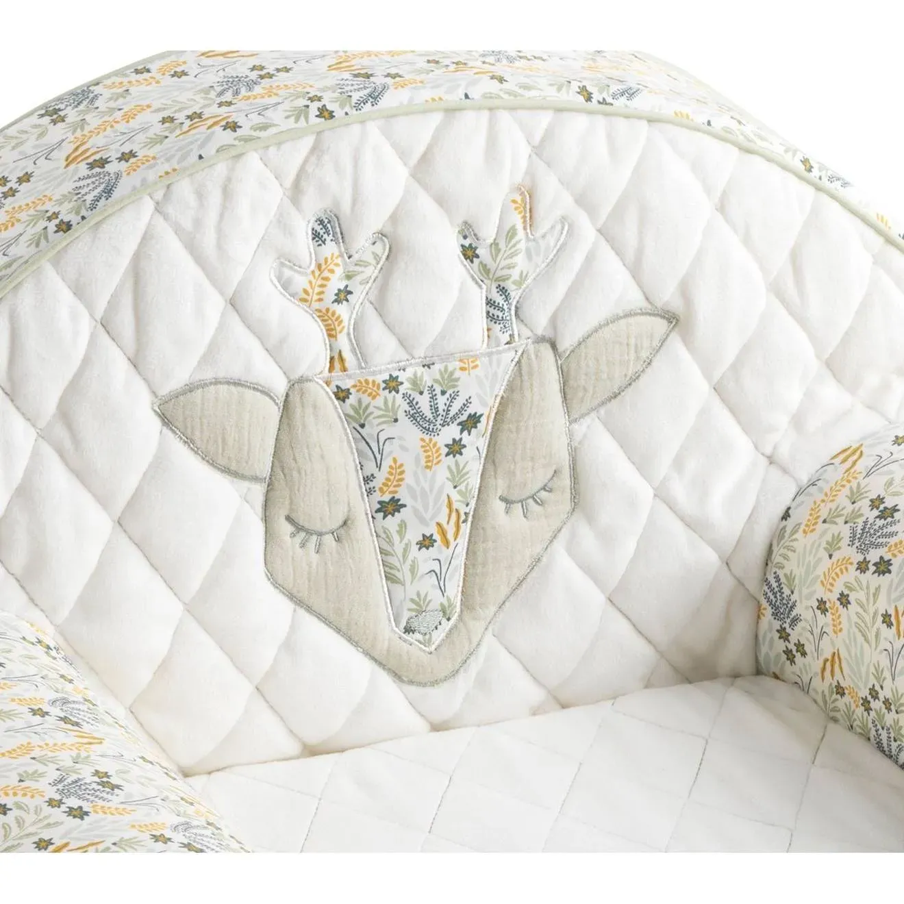 Illustration numéro 3 du produit Fauteuil Club En Coton - Promenons Nous Blanc