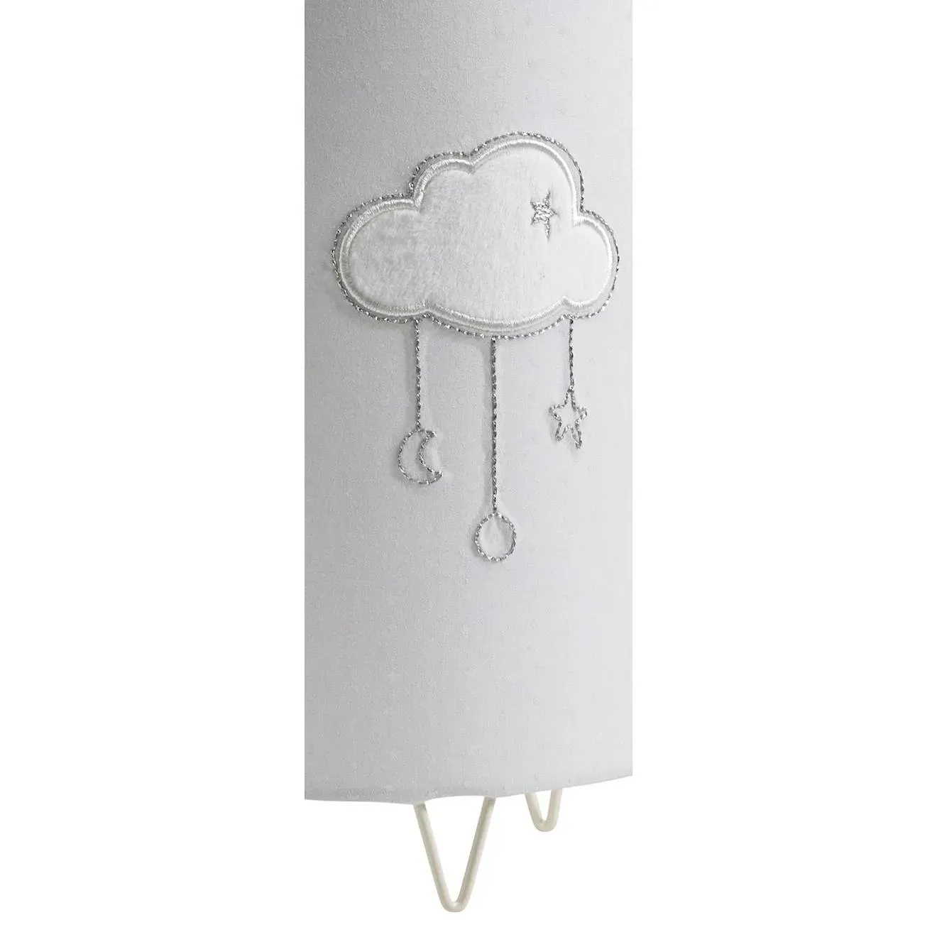 Illustration numéro 3 du produit Luminaire Avec Détail Nuage En Coton - Celeste Gris