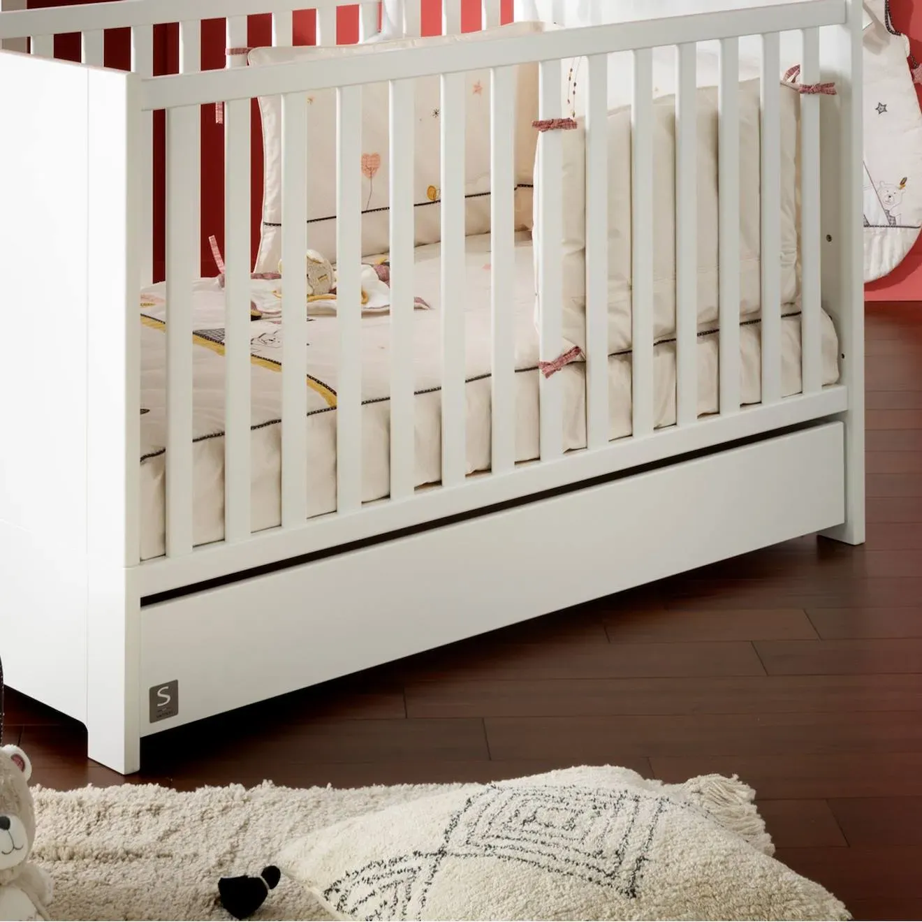 Illustration numéro 3 du produit Tiroir Pour Lit Évolutif En Bois - Loft Blanc