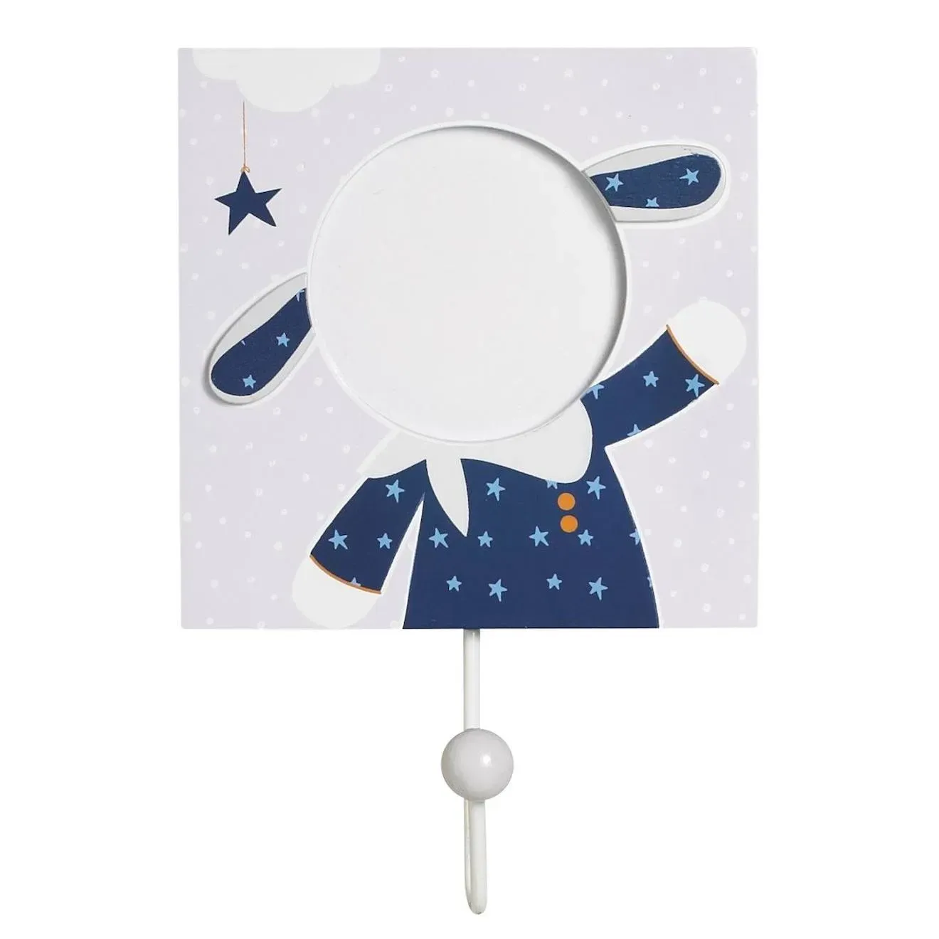 Illustration numéro 3 du produit Set 3 Patères En Bois - Merlin Bleu