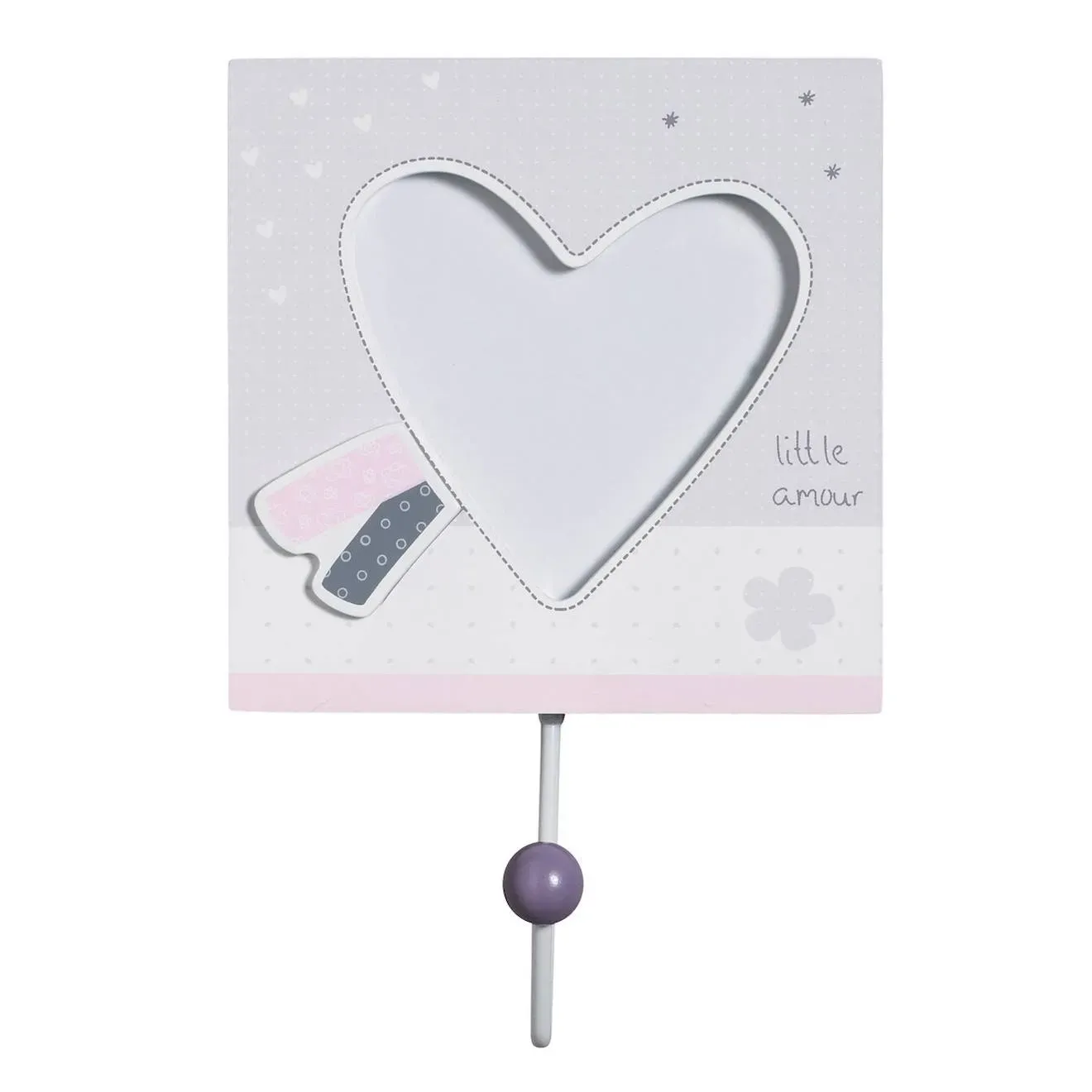 Illustration numéro 3 du produit Set 3 Patères En Bois - Lilibelle Rose