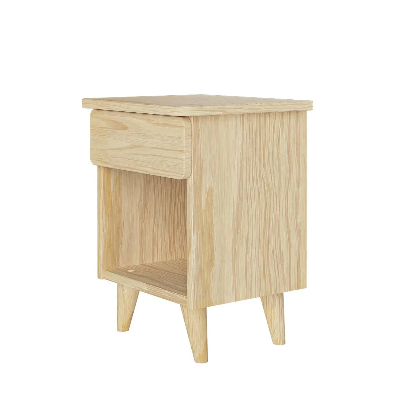 Illustration numéro 3 du produit Chevet Avec Tiroir Bois Massif Lilow Bois Naturel