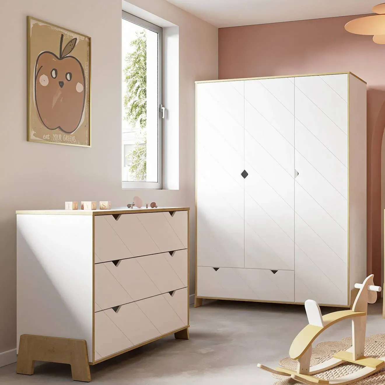 Illustration numéro 3 du produit Armoire Albizia Blanc