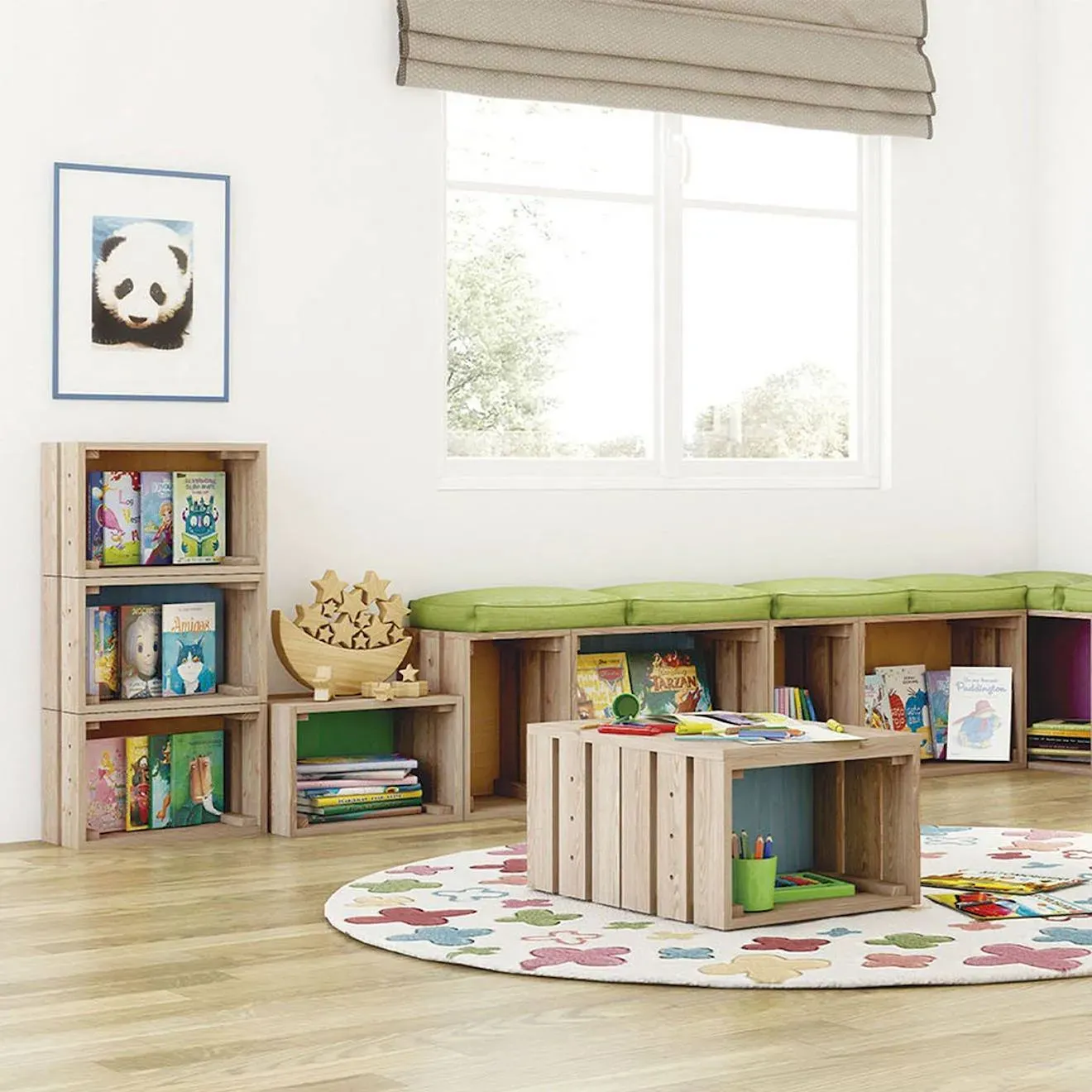 Illustration numéro 3 du produit Caisse En Pin Massif Bois Clair