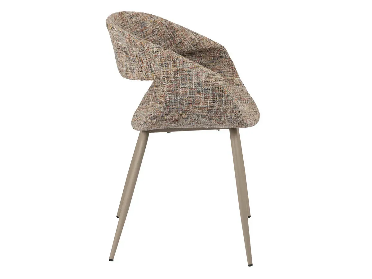 Illustration numéro 4 du produit Lot de 2 chaises ISABELLE tissu texturé    BOBOCHIC