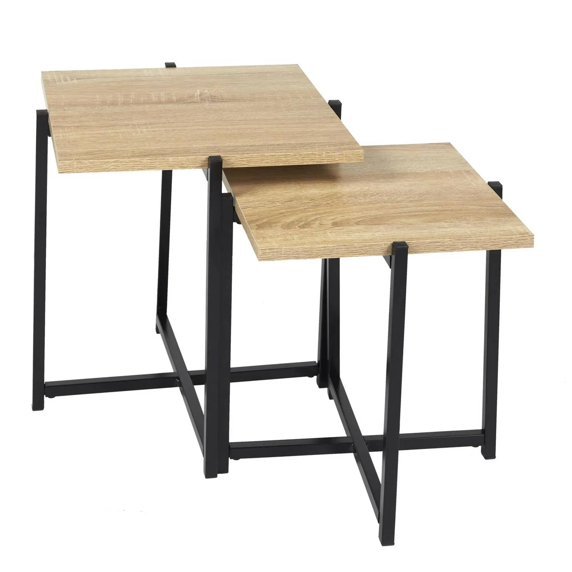 Illustration numéro 4 du produit Tables Basses Gigogne Style Industriel Stockies - Blancheporte