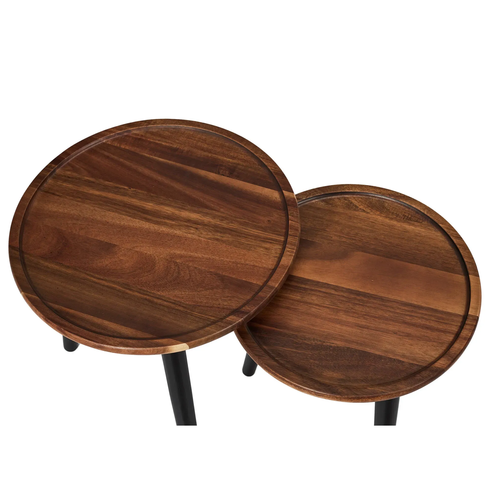 Illustration numéro 4 du produit Table Basse Gigogne En Bois - Lot De 2 - Blancheporte