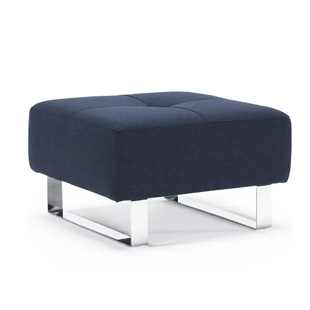 Illustration numéro 4 du produit INNOVATION LIVING  Pouf design CASSIUS DELUXE EXCESS 65*65 cm tissu Mixed Dance Blue