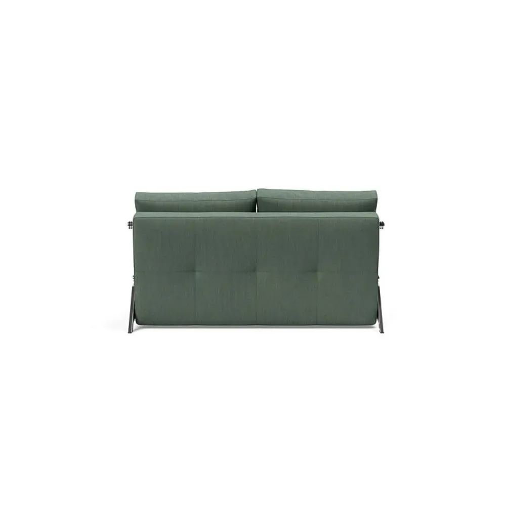 Illustration numéro 4 du produit INNOVATION LIVING  Canapé design CUBED 02 CHROME convertible 200x140 cm tissu Elegance Green