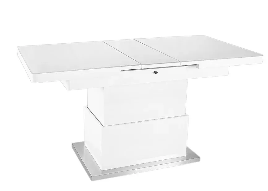 Illustration numéro 4 du produit Table basse relevable extensible JET SET blanc brillant