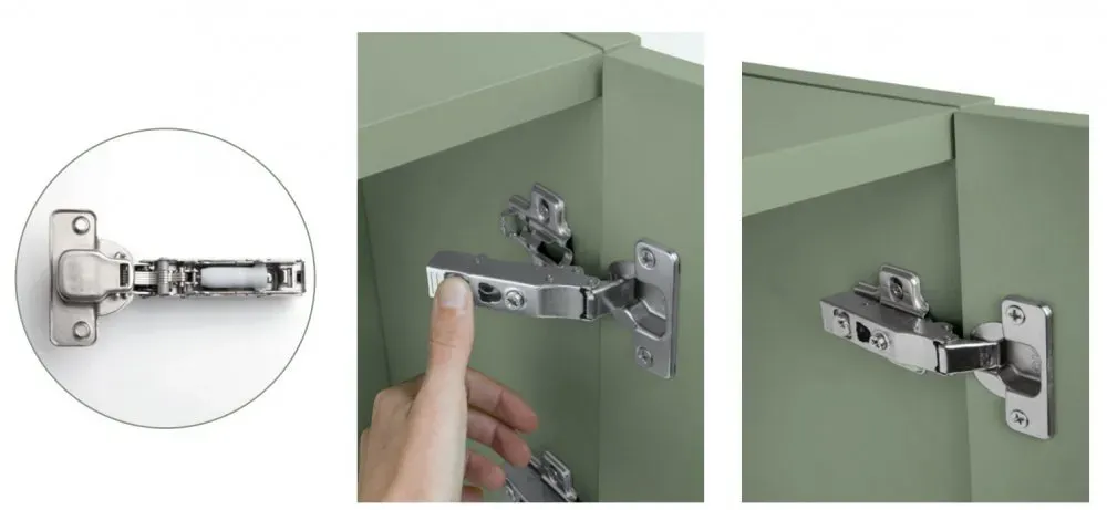 Illustration numéro 4 du produit Armoire d'angle pan-coupé 2 portes 6 tiroirs droite 151,1 x 93,8 x 240 cm finition chêne blanchis