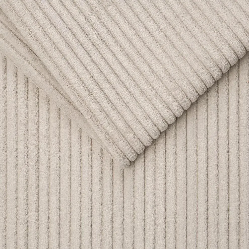 Illustration numéro 4 du produit Canapé fixe DREAMER 3 places 195 cm velours côtelé zoom perle