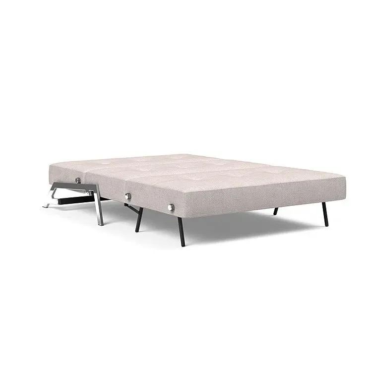 Illustration numéro 4 du produit INNOVATION LIVING  Canapé design CUBED 02 CHROME convertible 200x140 cm tissu Weda Sand