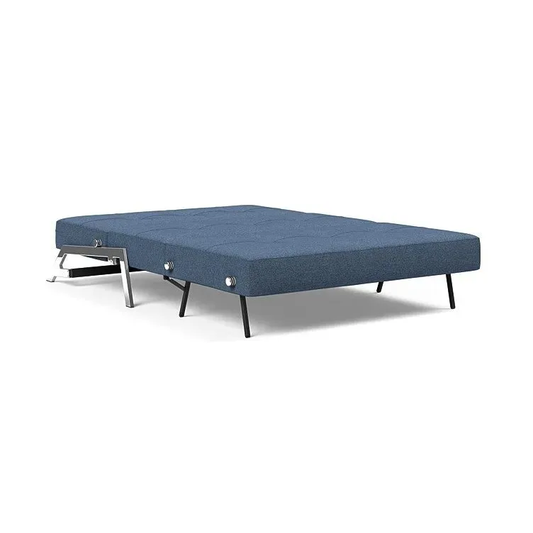 Illustration numéro 4 du produit INNOVATION LIVING  Canapé design CUBED 02 CHROME convertible 200*140 cm tissu Weda Blue