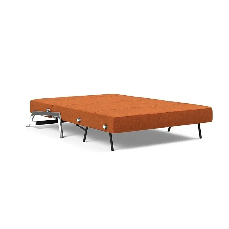 Illustration numéro 4 du produit INNOVATION LIVING  Canapé design CUBED 02 CHROME convertible 200x140 cm tissu Esina Rust Orange