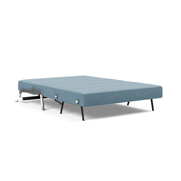 Illustration numéro 4 du produit INNOVATION LIVING  Canapé design CUBED 02 CHROME convertible 200x140 cm tissu Mixed Dance Light Blue