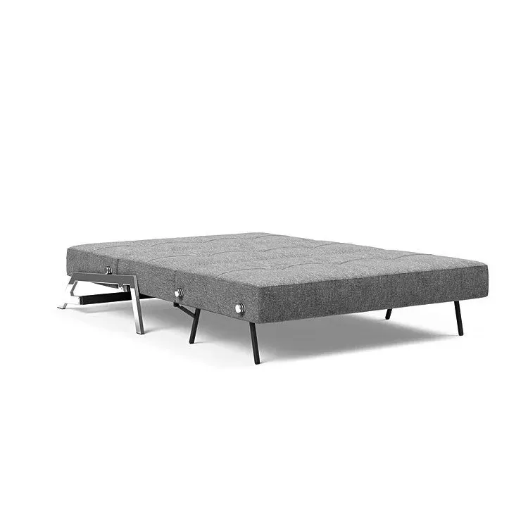 Illustration numéro 4 du produit INNOVATION LIVING  Canapé design CUBED 02 CHROME convertible 200x140 cm tissu Twist Charcoal