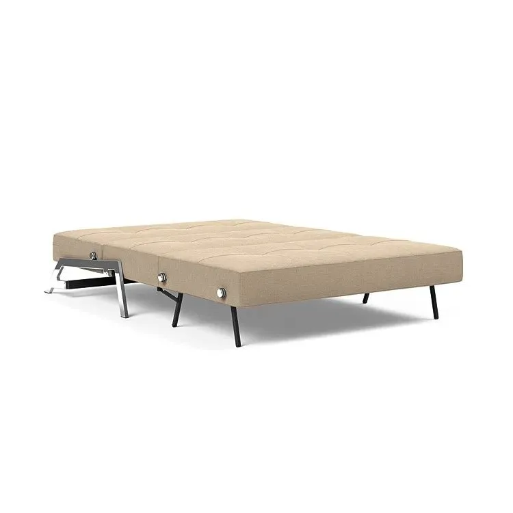 Illustration numéro 4 du produit INNOVATION LIVING  Canapé design CUBED 02 CHROME convertible 200x140 cm tissu Phobos Mocha