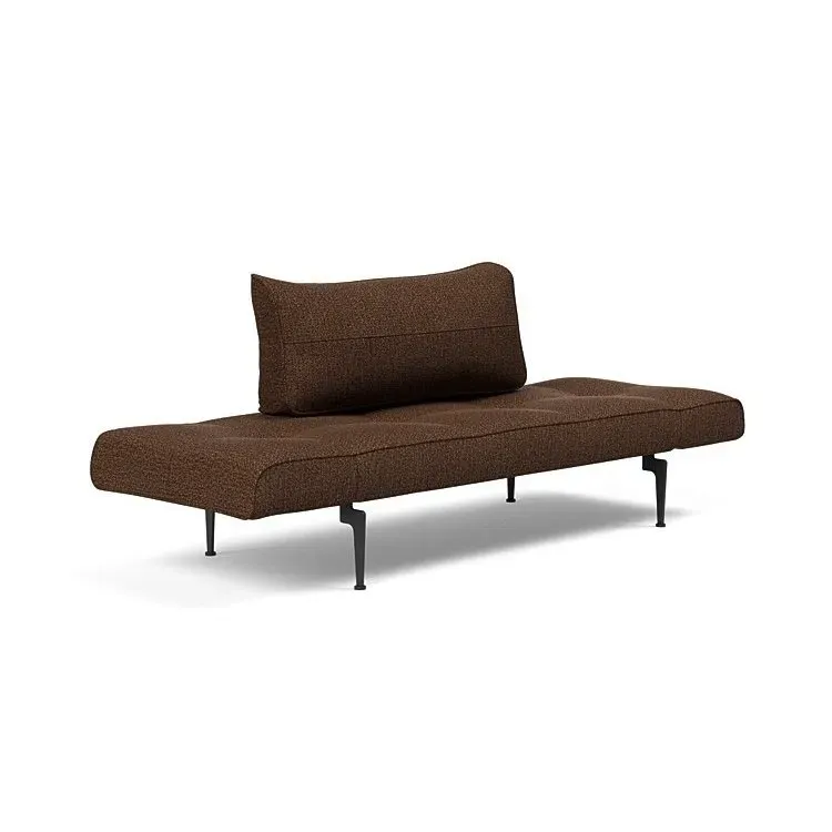 Illustration numéro 4 du produit Canape convertible lit  200x70 cm ZEAL LASER  piétement métallique tissu Taura Cappuccino