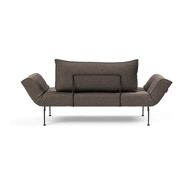 Illustration numéro 4 du produit Canape convertible lit  200x70 cm ZEAL LASER  piétement métallique tissu Bouclé Taupe