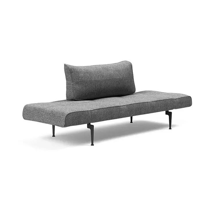 Illustration numéro 4 du produit Canape convertible lit  200x70 cm ZEAL LASER  piétement métallique tissu Twist Charcoal