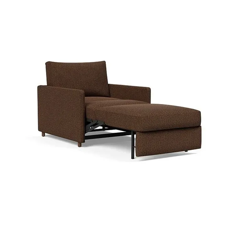 Illustration numéro 4 du produit INNOVATION LIVING  Fauteuil NEAH SLIM convertible 80x195 tissu Taura Cappuccino