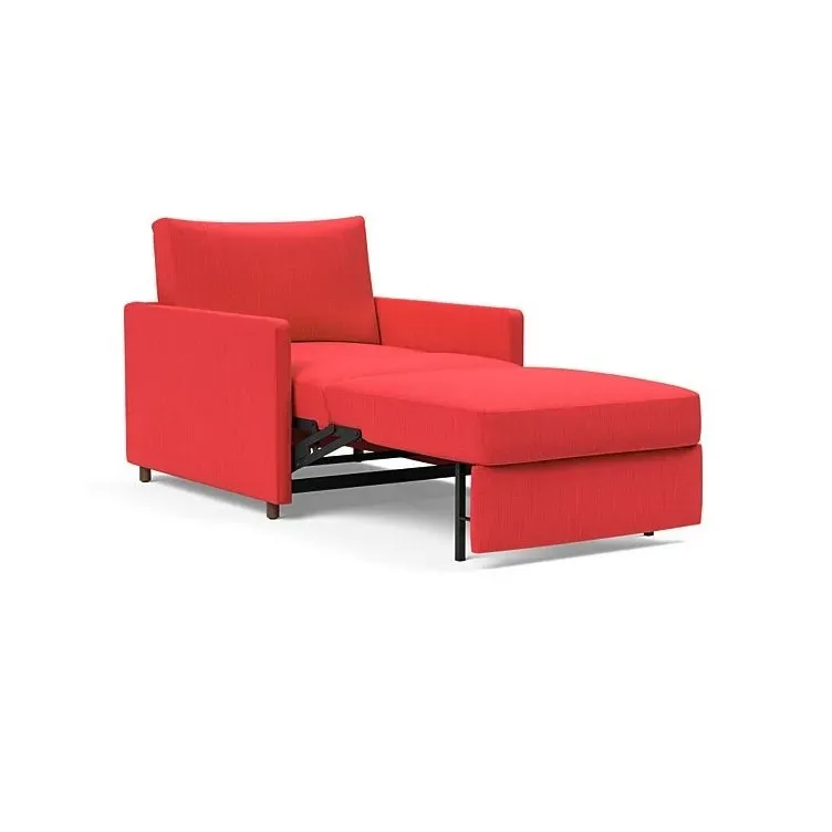 Illustration numéro 4 du produit INNOVATION LIVING  Fauteuil NEAH SLIM convertible 80x195 tissu Elegance Red