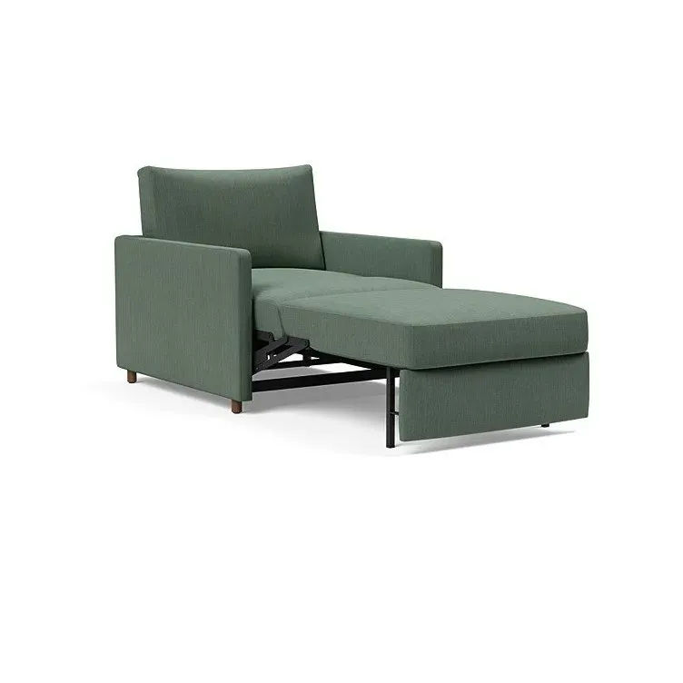 Illustration numéro 4 du produit INNOVATION LIVING  Fauteuil NEAH SLIM convertible 80x195 tissu Elegance Green