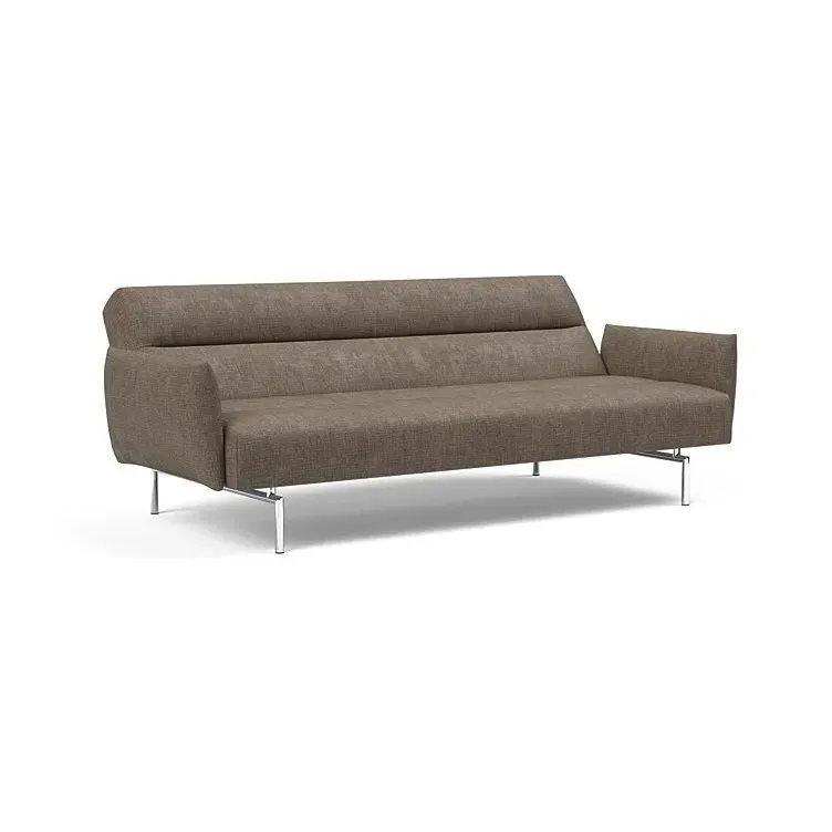 Illustration numéro 4 du produit INNOVATION LIVING  Canapé lit JILLIS ARMS avec accoudoirs tissu Esina Cedar Brown